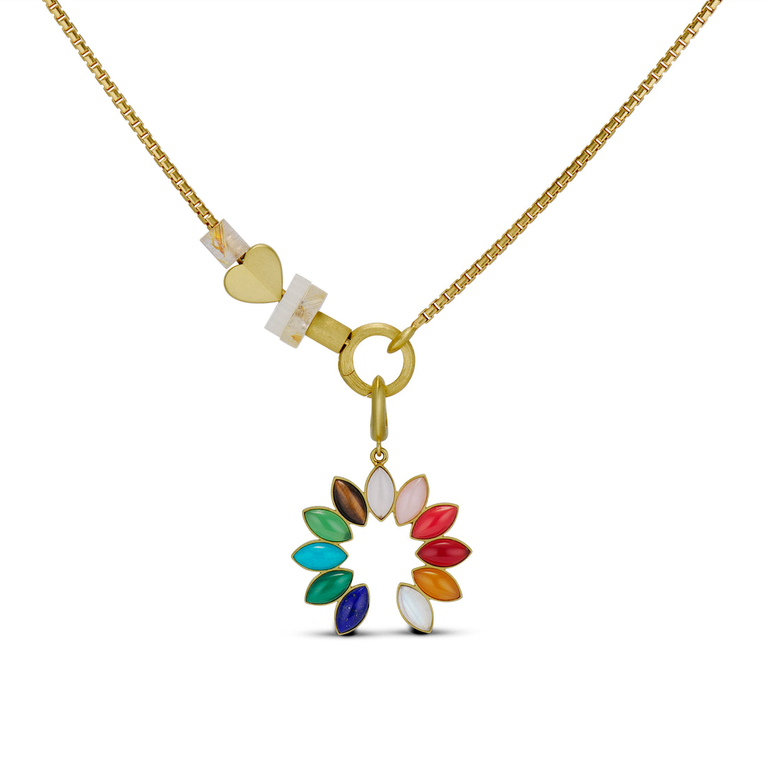 Rainbow Blossom Pendant